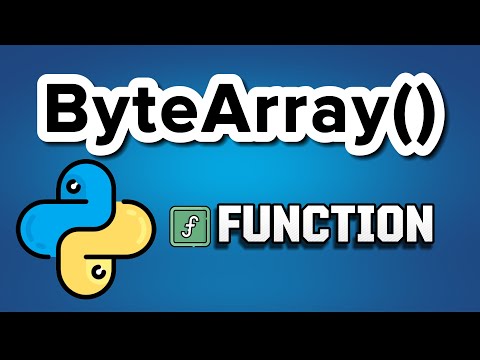 Bytearray Function Python Built In Functions Tutorial 7