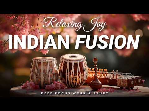 Indian Instrumental Fusion | Open Mirag – Tabla, Bansuri & Santoor – Deep Work Music