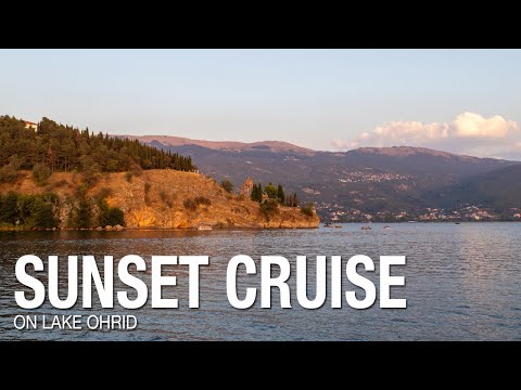 Sunset Cruise on Lake Ohrid 🌅 | Canon R7 Travel Video | Macedonia 4K
