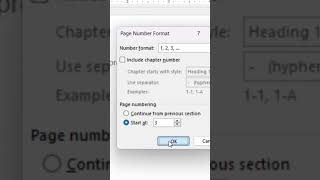 How to Start Page Numbers on Page 3 (or Other Pages) in Microsoft Word