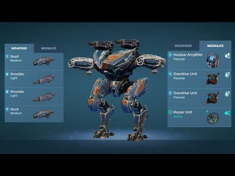 War Robots | Tyr w/ Shredder & Skadi | Improvise Scourge & Shredder Build