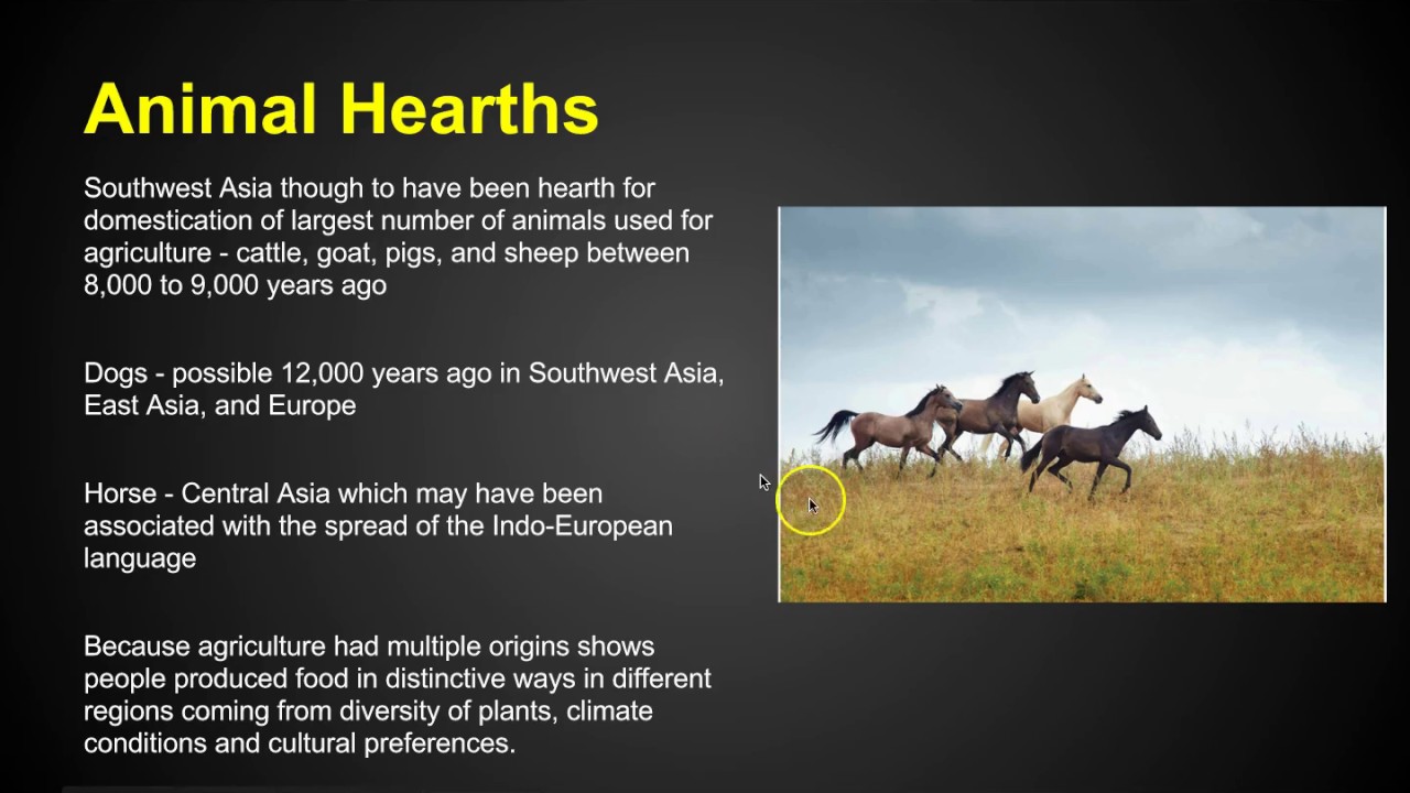 AP Human Geography - Agriculture - Chapter 10 Key Issue 1