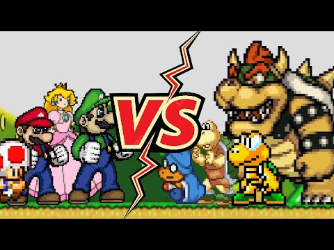Team Super Mario VS Team Bowser | MUGEN FLAME Battle 4v4 Ep. 8