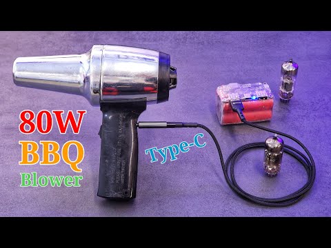 How to make a Barbeque Fan Blower from old Hair Dryer which I bought it from the flea market for $1