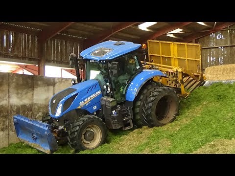 Cumbrian Silage - On the Pit - Buckraking with NEW New Holland T7.210 - Silage 2019