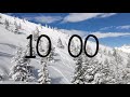 10 Minute Winter Countdown Timer With Calming Music ❄️ 🎵