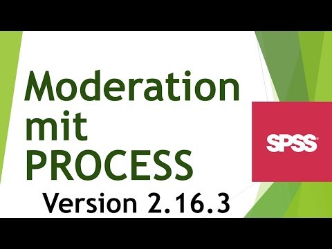 Moderation mit PROCESS (v. 2.16) in SPSS rechnen und interpretieren - Daten analysieren in SPSS (23)
