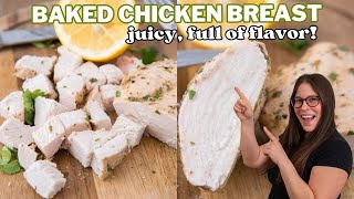 BEST Baked Chicken Breast Recipe for Meal Prep