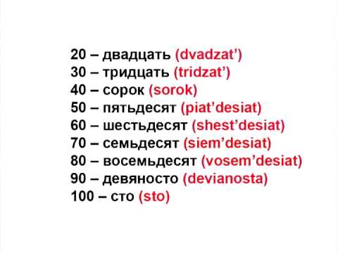 Learn russian Cardinal numbers from 0 to 1000