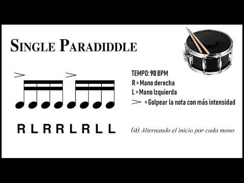 16. Single Paradiddle – 40 RUDIMENTOS | Clases de Batería (FULL AUDIO)