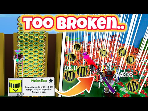 I got 100 Photon Bees and literally broke Bee Swarm Simulator...