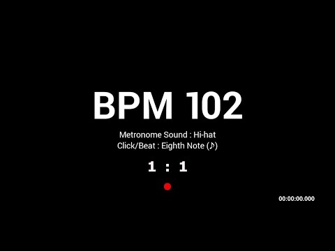 Metronome BPM 102 / Hi-hat / 8th