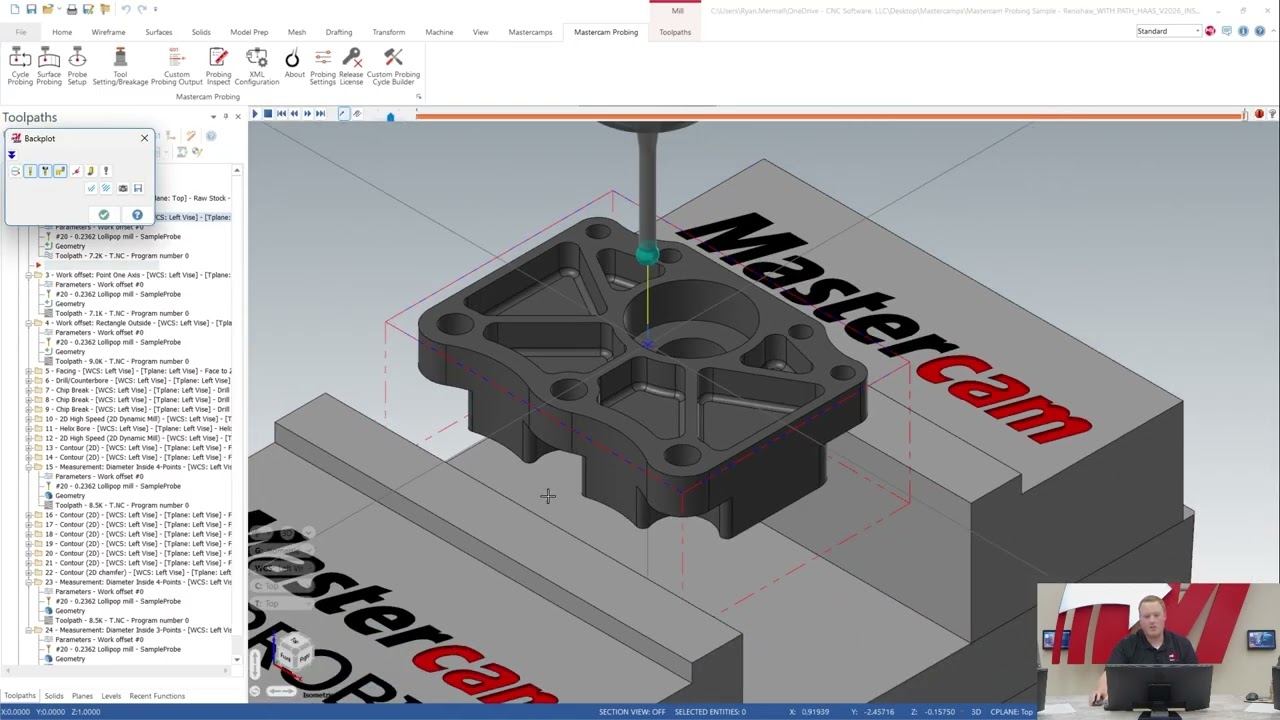 Mastercamps 2025 EDIT Mastercam Probing Demo UHD EXP