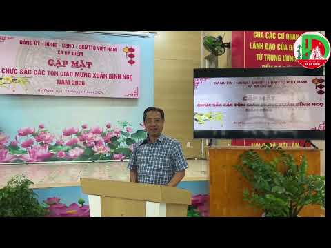 Xã Bà Điểm tổ chức Gặp mặt chức sắc  các tôn giáo mừng Xuân Bính Ngọ năm 2026