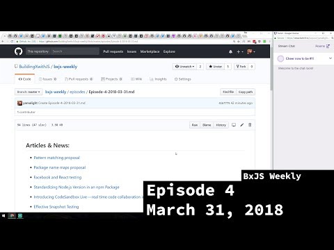 BxJS Weekly Ep. 4 - March 31st, 2018
