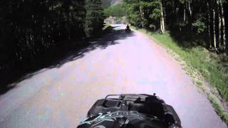 preview picture of video 'Ouray Colorado - Camp Bird Road To Governor Basin  - Part 2 - USA ATV Trail Rides July 2011'