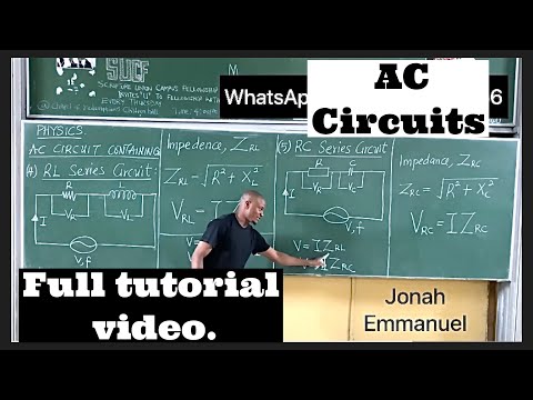 Simple AC Circuits 1 (Introduction, RMS and Peak Current and Voltage, Pure R, L and C AC Circuit)