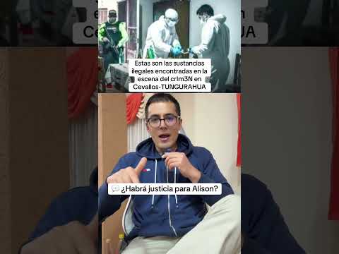 Sustancias ilegales que se encontraron en la escena del crimen en Cevallos #tungurahua #ecuador