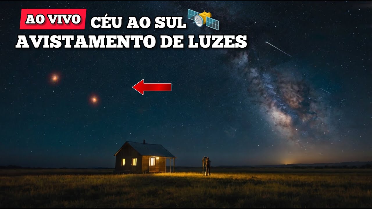 Ao Vivo - Observação de LUZES - Satélites? Drones? Lixo Espacial? Uap?