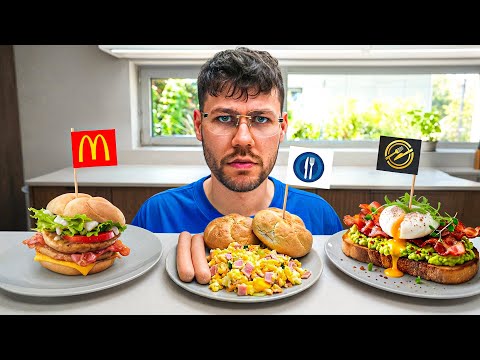 Breakfast with FASTFOOD vs MLECZY BAR vs RESTAURANT!