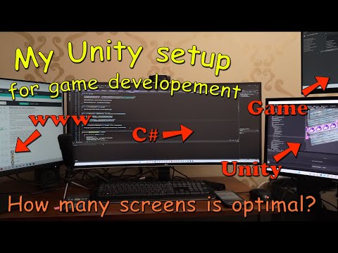 How many screens do you need while working with Unity 3D? / Game Development