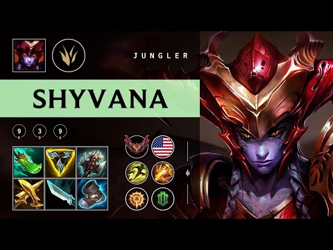 Shyvana Jungle vs Lee Sin - NA Grandmaster Patch 25.23