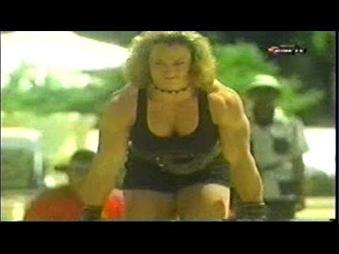 Jill Mills WSW 2001 - 3rd event: Farmer's Walk (4th Place) (ESPN)