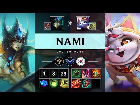 Nami Support vs Yuumi - KR Diamond Patch 25.17