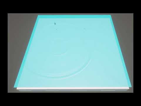 Interactive Wave Equation Rain Drops URP Unity Shader