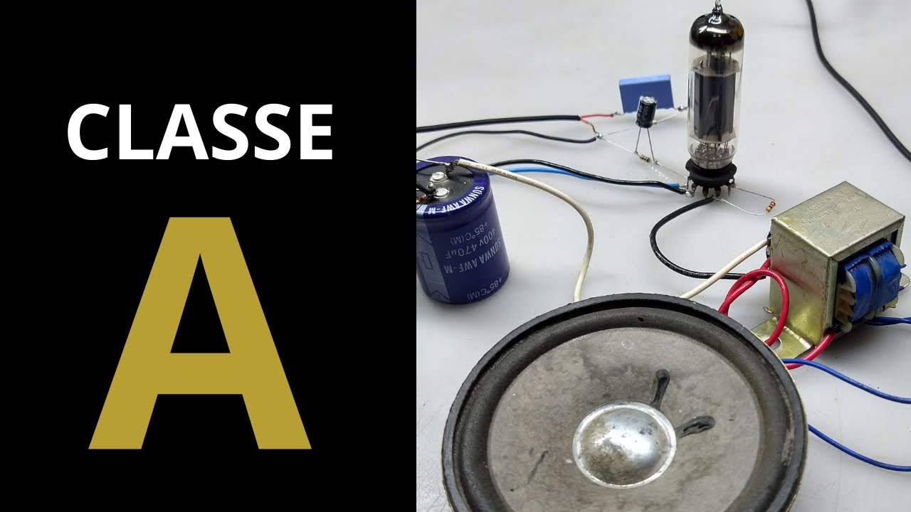 Amplificador VALVULADO classe A com MEIA DUZIA de peças !!