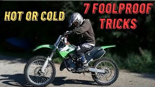 7 Tricks To Starting A 2 Stroke Dirt Bike Easily [Hot or Cold]