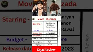 Upcoming Shehzada Movie details || Shehzada Movie Budget #ytshorts