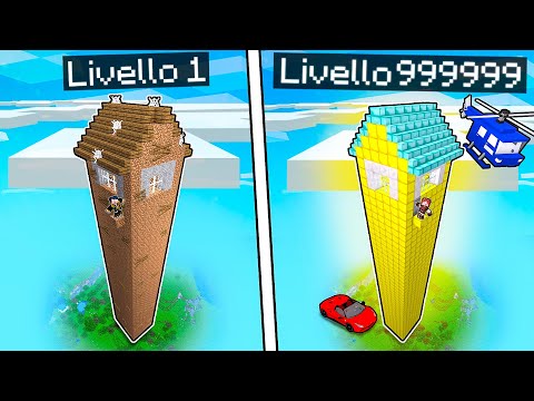 CASA ALTA POVERA VS CASA ALTA RICCA! - MINECRAFT