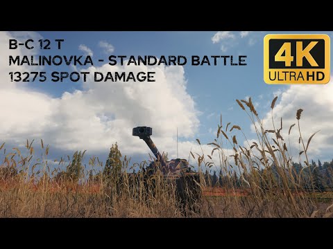 B-C 12 t 13,3k spot damage 0 frags on Malinovka - World of Tanks