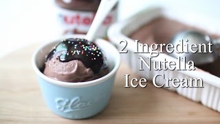 초간단! 두가지 재료로 부드러운 초코아이스크림 만들기 2 Ingredient Nutella Ice Cream Recipe | hanse한세