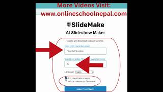Presentation in one Minutes | SlideMake AI