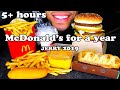 ASMR EATING MCDONALDS FOR A YEAR BEST OF JERRY 2019 COMPILATION OVER 5 HOURS LONG NO TALKING