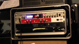 Video thumbnail for Rocktron Velocity 300 power amp v.s. Carvin DCM 150 power amp w/ Digitech GSP1101 by Mauricio Conde