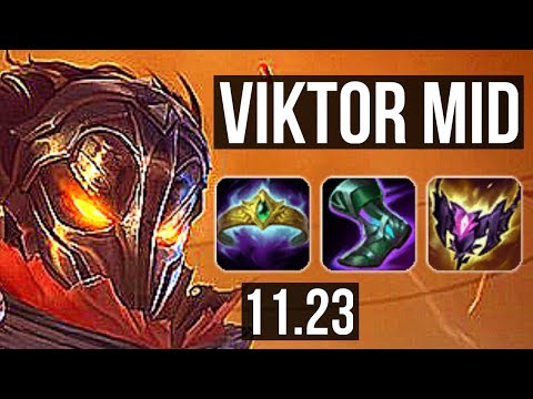VIKTOR vs EKKO (MID) | Rank 1 Viktor, 4/3/11 | KR Challenger | 11.23