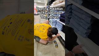 Opening Pokémon we found under shelves #pokemon #pokemoncards #pokemontcg #pokemoncommunity #shorts