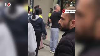 Sokak Ortasında Tekmeli, Yumruklu Kavga Kamerada