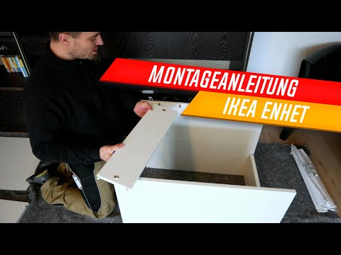 Ikea Enhet Backofenschrank, Herdschrank mit Schublade, Montageanleitung, 304.404.13