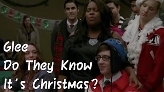 Glee - Do They Know It&#39;s Christmas? (lyrics) HD