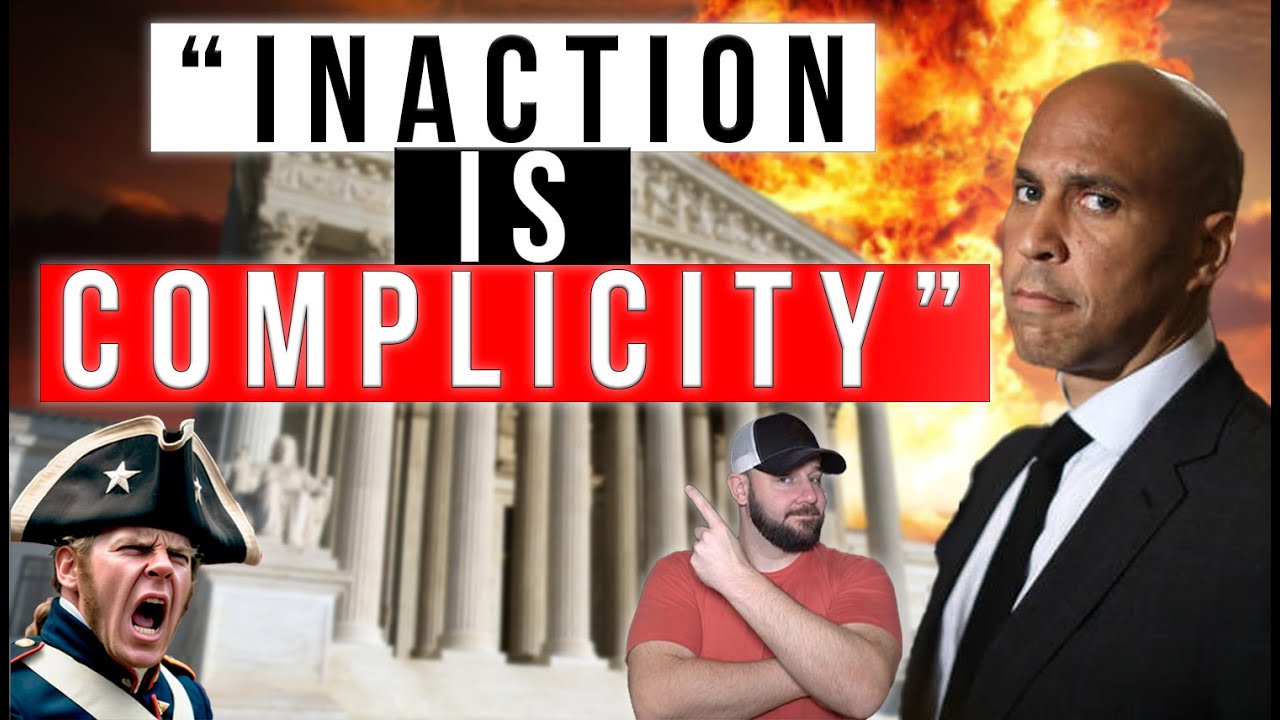 "Inaction is complicity"... Gun Grabber Cory Booker just blamed Gun Owners for EVERYTHING in Senate
