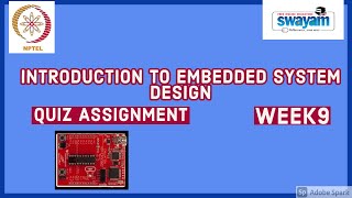 Introduction to Embedded System Design||week9||QUIZ ANSWER
