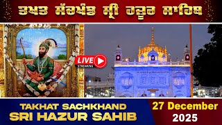 Download lagu HD Live 27/12/2025 Evening Gurbani From Takhat Sachkhand Sri Hazur AbchalNagar Sahib Nanded. mp3