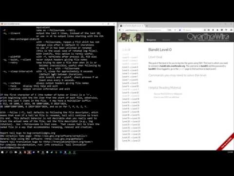 Levels 0 and 1 - OverTheWire.org's Bandit