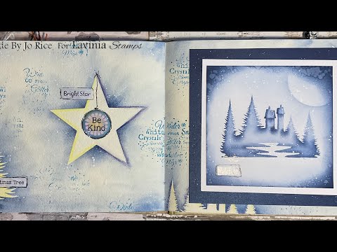 Mindful Monday with our Journal and Sticker Stencils set 2 by Jo Rice #laviniastamps #journalling