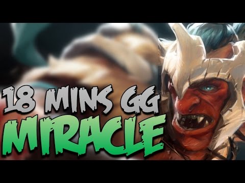 Miracle Dota - Troll Warlord - 18 minutes GG