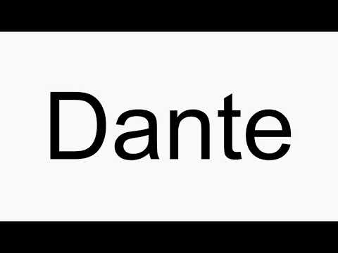 How to pronounce Dante